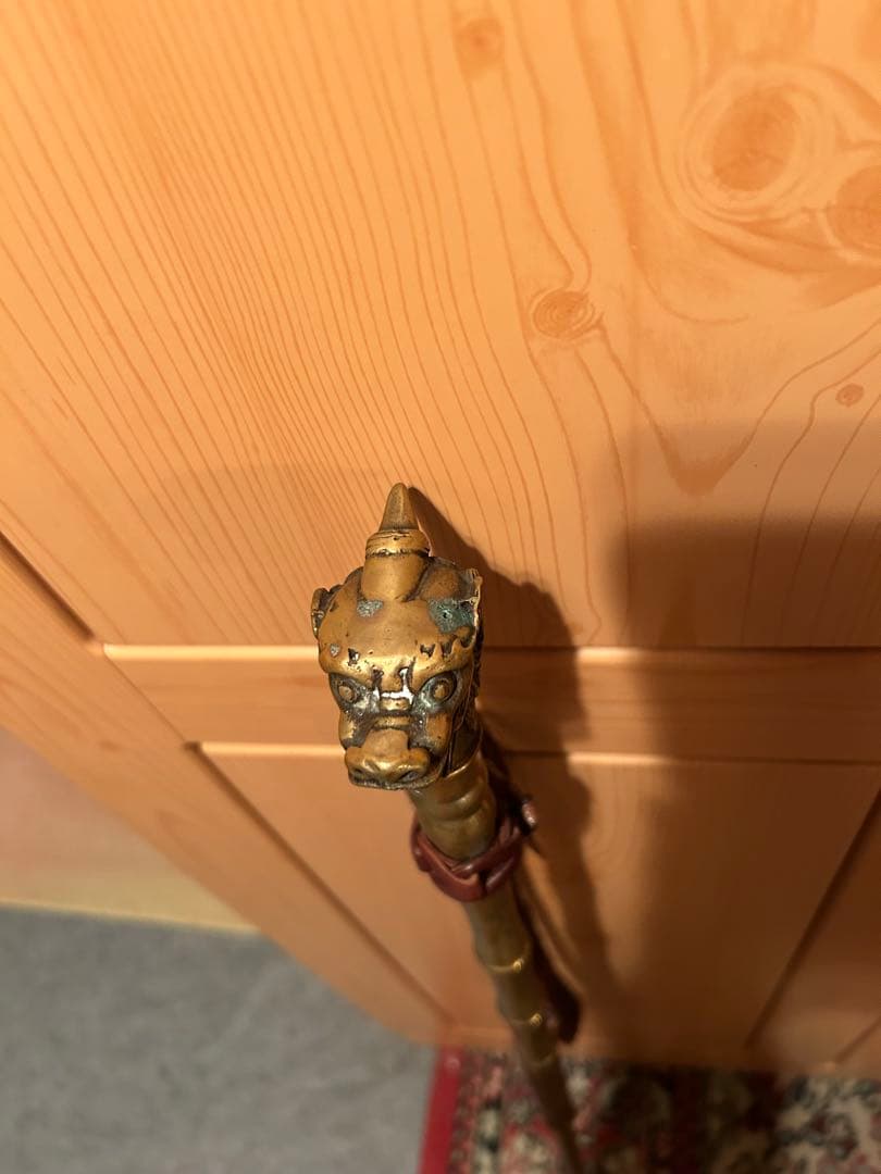 杖、ステッキ、真鍮製