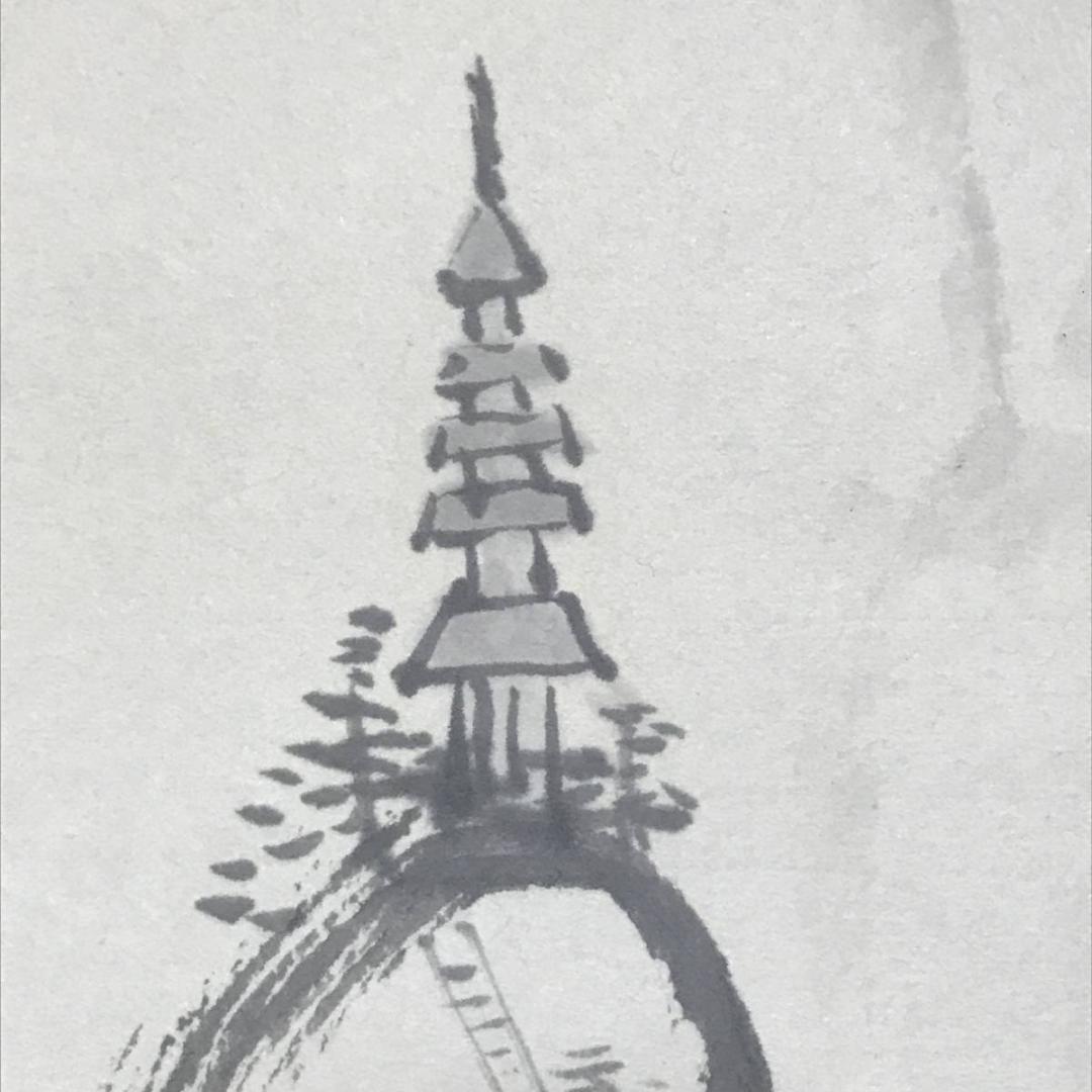 真作】長春天山/蓬莱山画賛/山水図/掛軸/名家伝来/AB-859