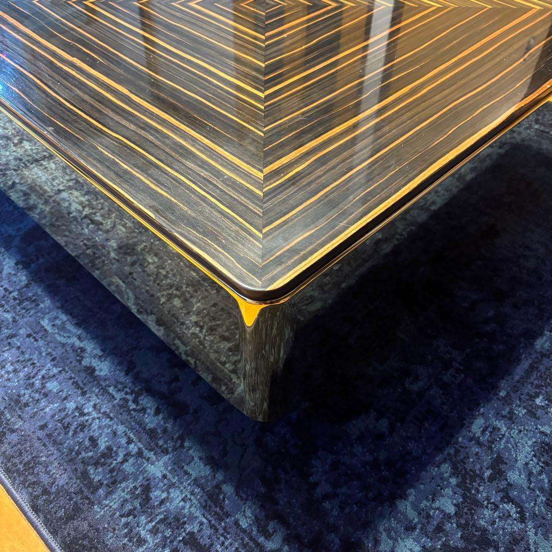 カレ kare コーヒーテーブル ボストン 80cm ゴールド ブラウン