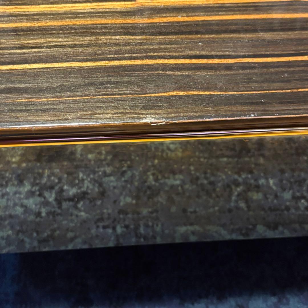 カレ kare コーヒーテーブル ボストン 80cm ゴールド ブラウン