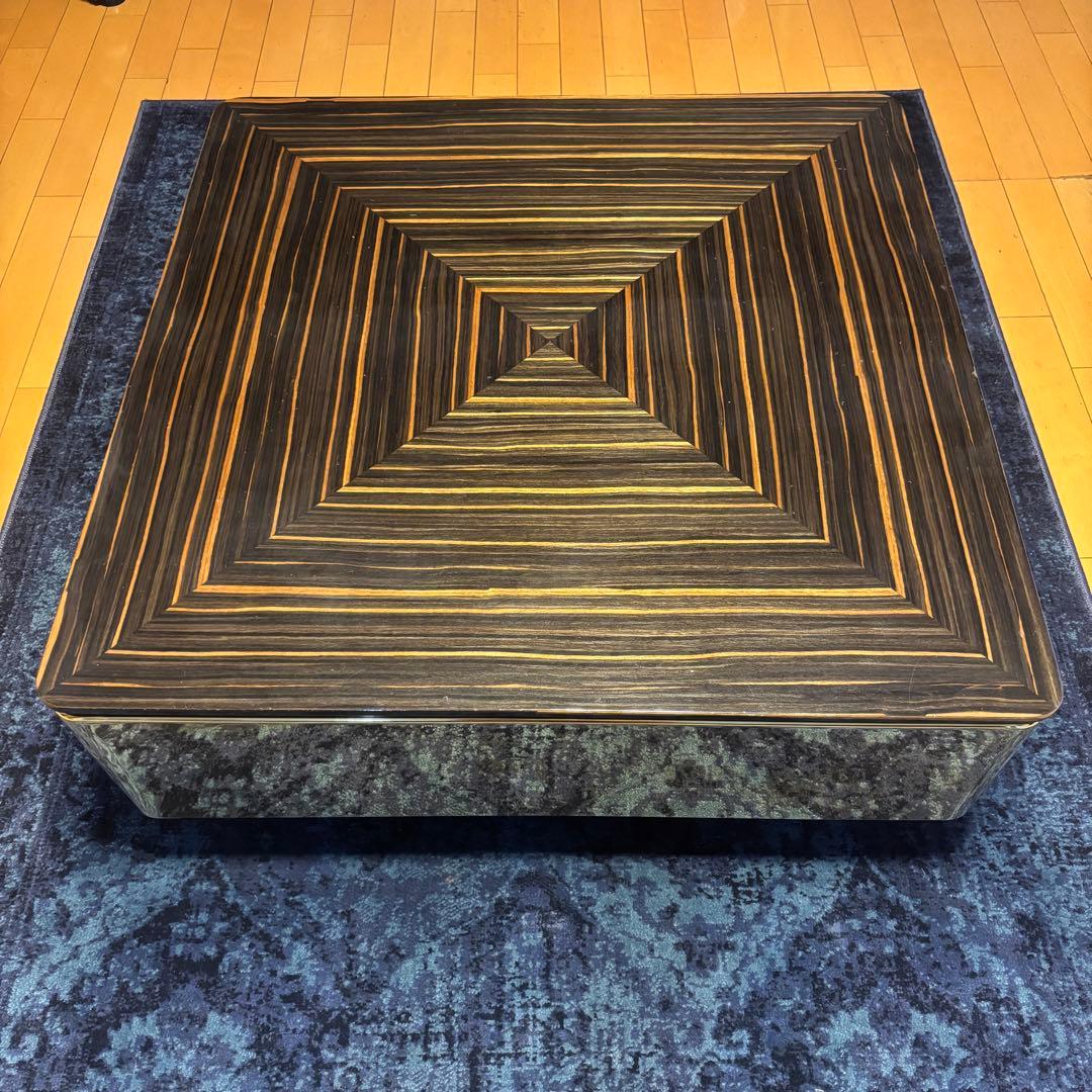 カレ kare コーヒーテーブル ボストン 80cm ゴールド ブラウン