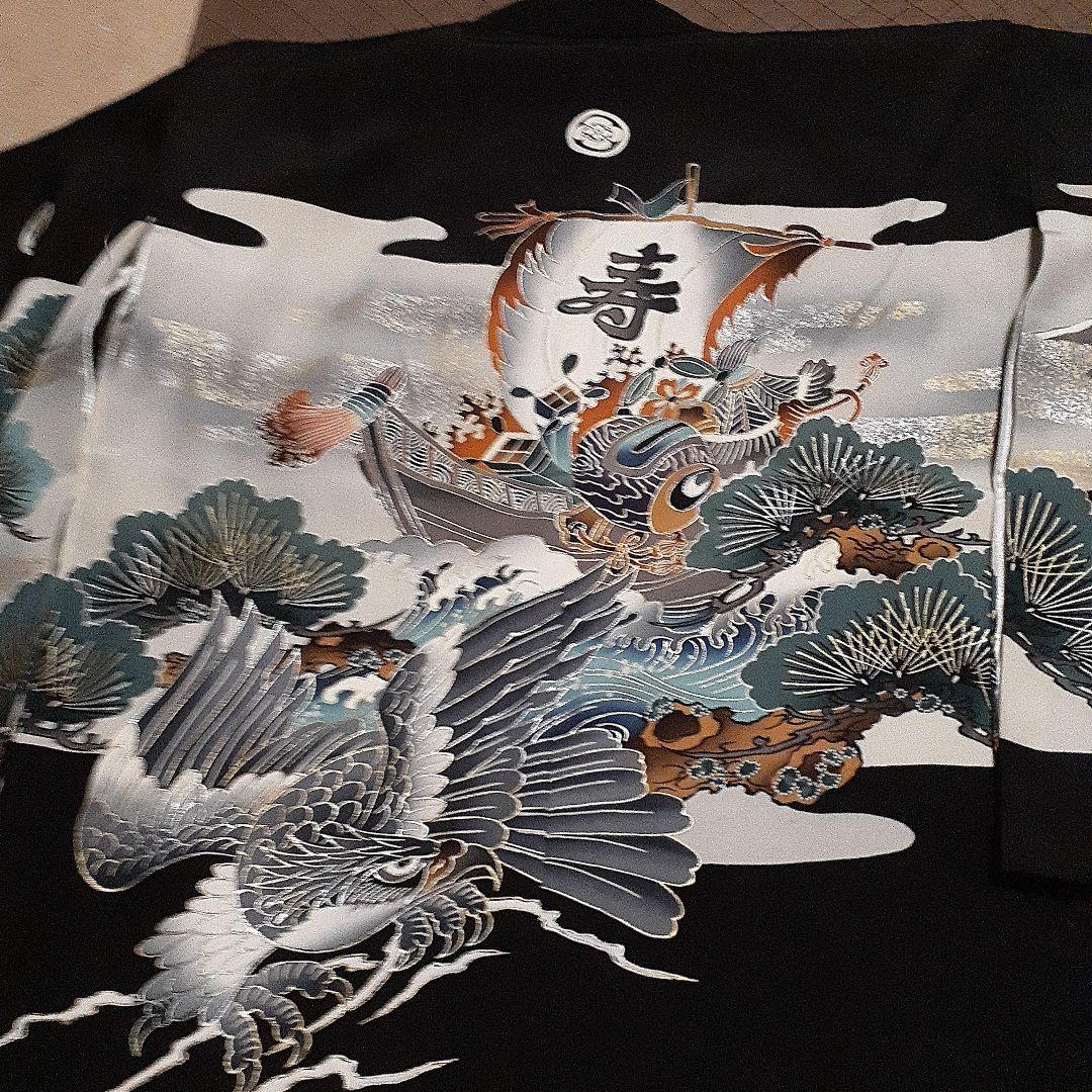 羽織、袴、長襦袢、草履正絹　七歳