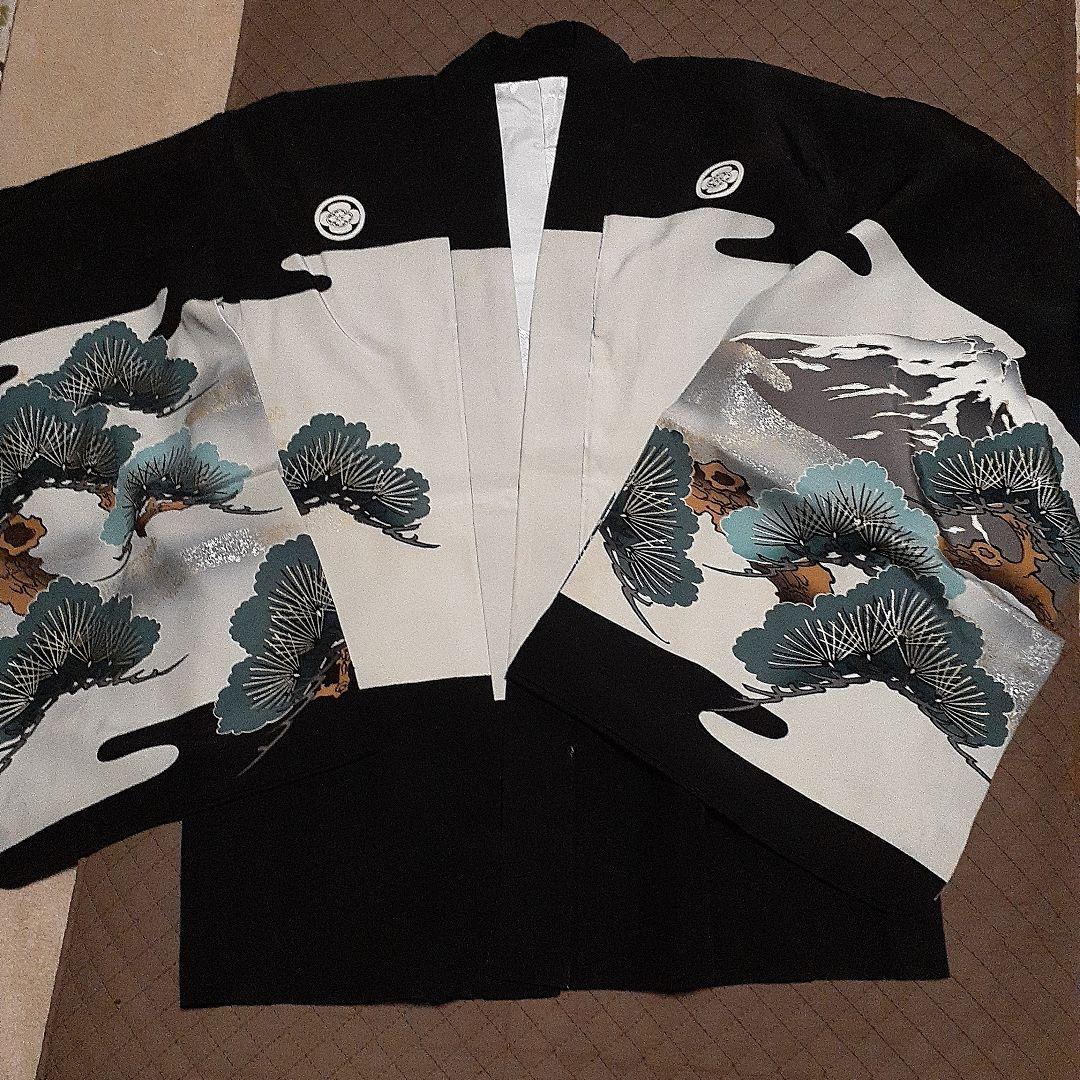 羽織、袴、長襦袢、草履正絹　七歳