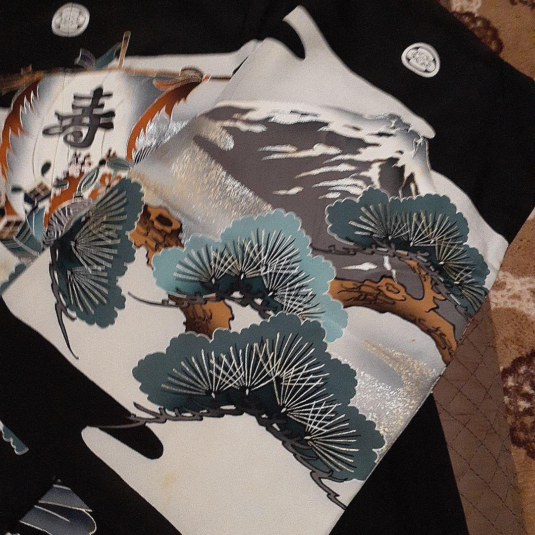 羽織、袴、長襦袢、草履正絹　七歳