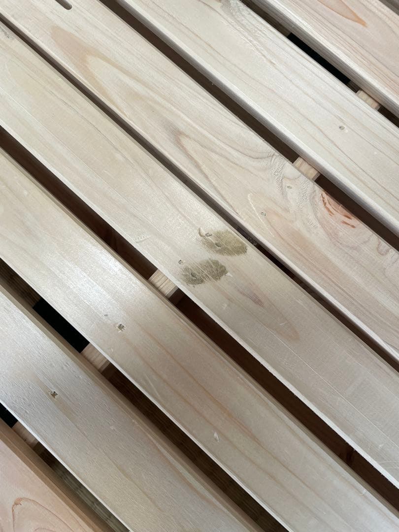 【送料込み】②国産ひのき　パレットベッド Sサイズ 耐荷重500kg