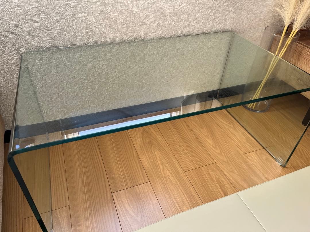 フランフラン クレール コーヒーテーブル（W900） ガラステーブル