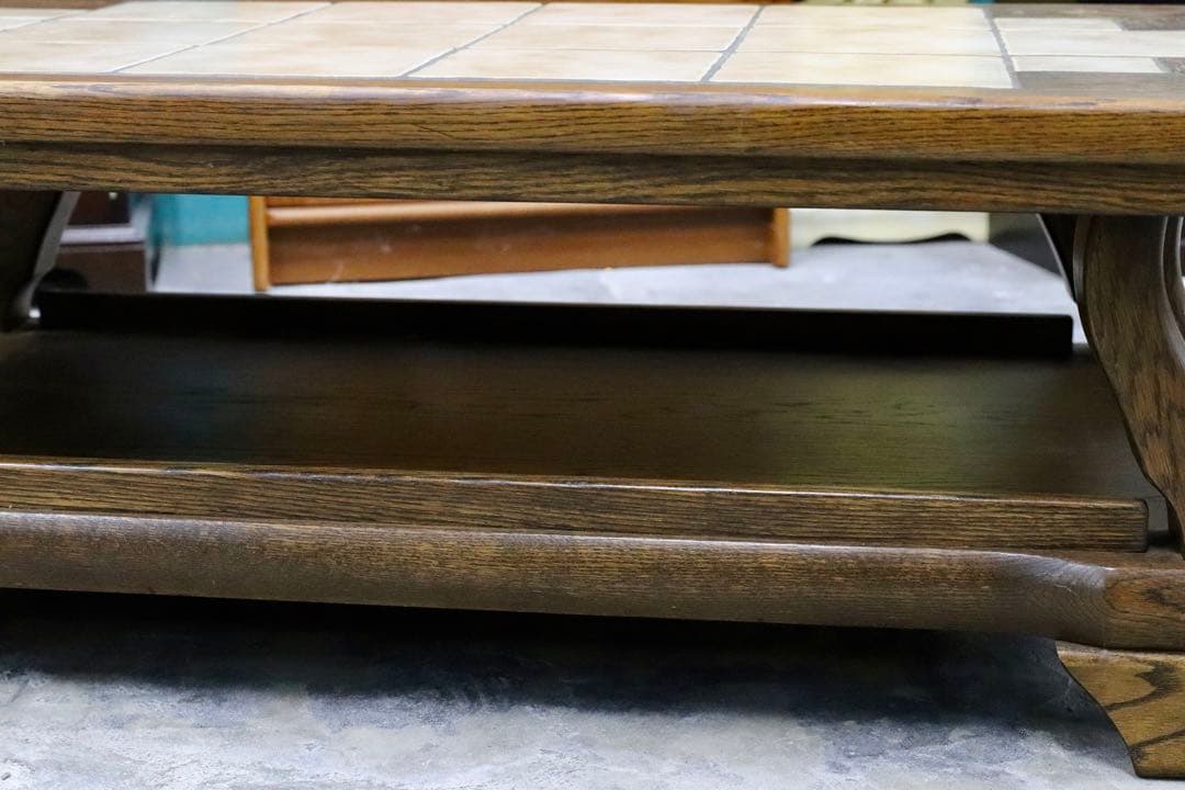 GMIK497○オランダ ダッチカントリースタイル タイルトップ センターテー