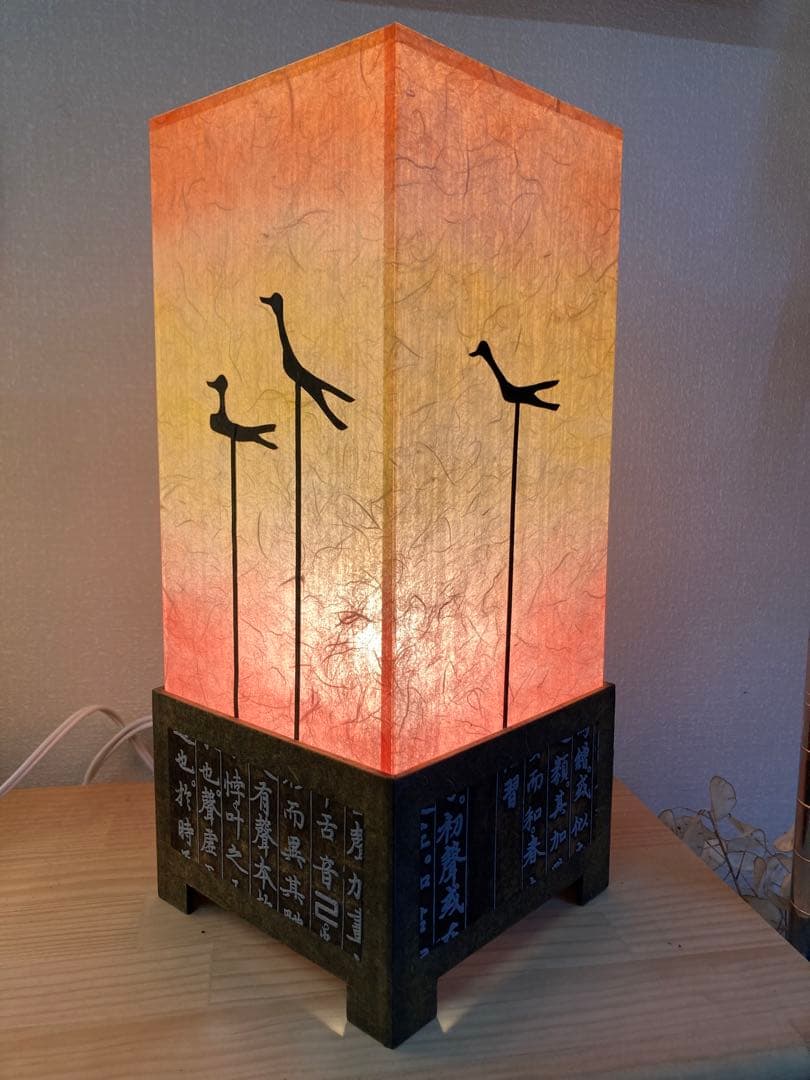 韓紙工芸品，月明かりの鵲