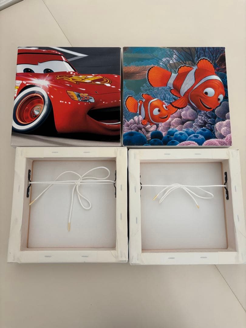 ディズニー　ピクサー展　ピクサー絵画　壁掛け　セット　キャンバス　ディズニー絵画