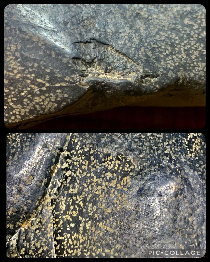 4289 瀬田川金梨地真黒石  横57×高11×奥行32(cm) 14.58kg