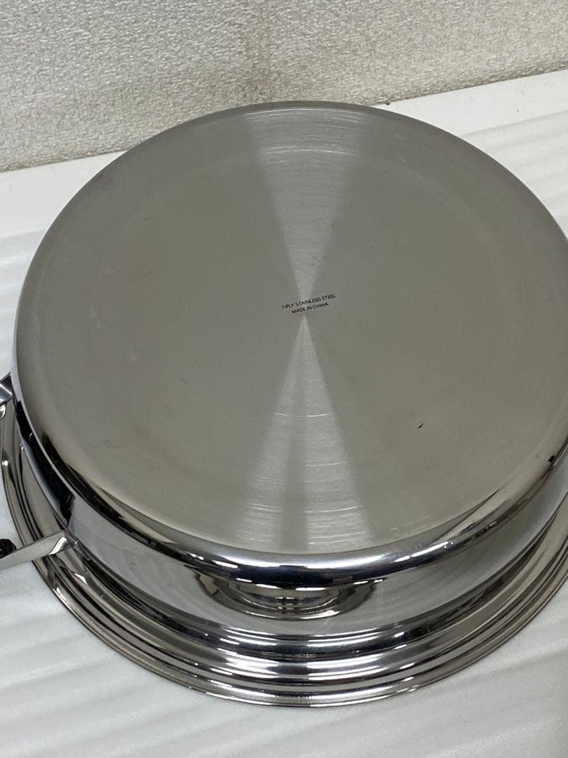 3-2952 タッパーウェア　レインボークッカープレミアム両手鍋＋蒸し器26cm