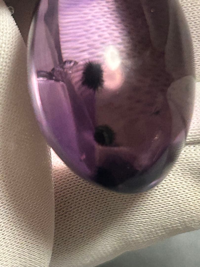 【天然石 】ロマネサイトインアメジスト ペンダントトップ バチカン18KGP