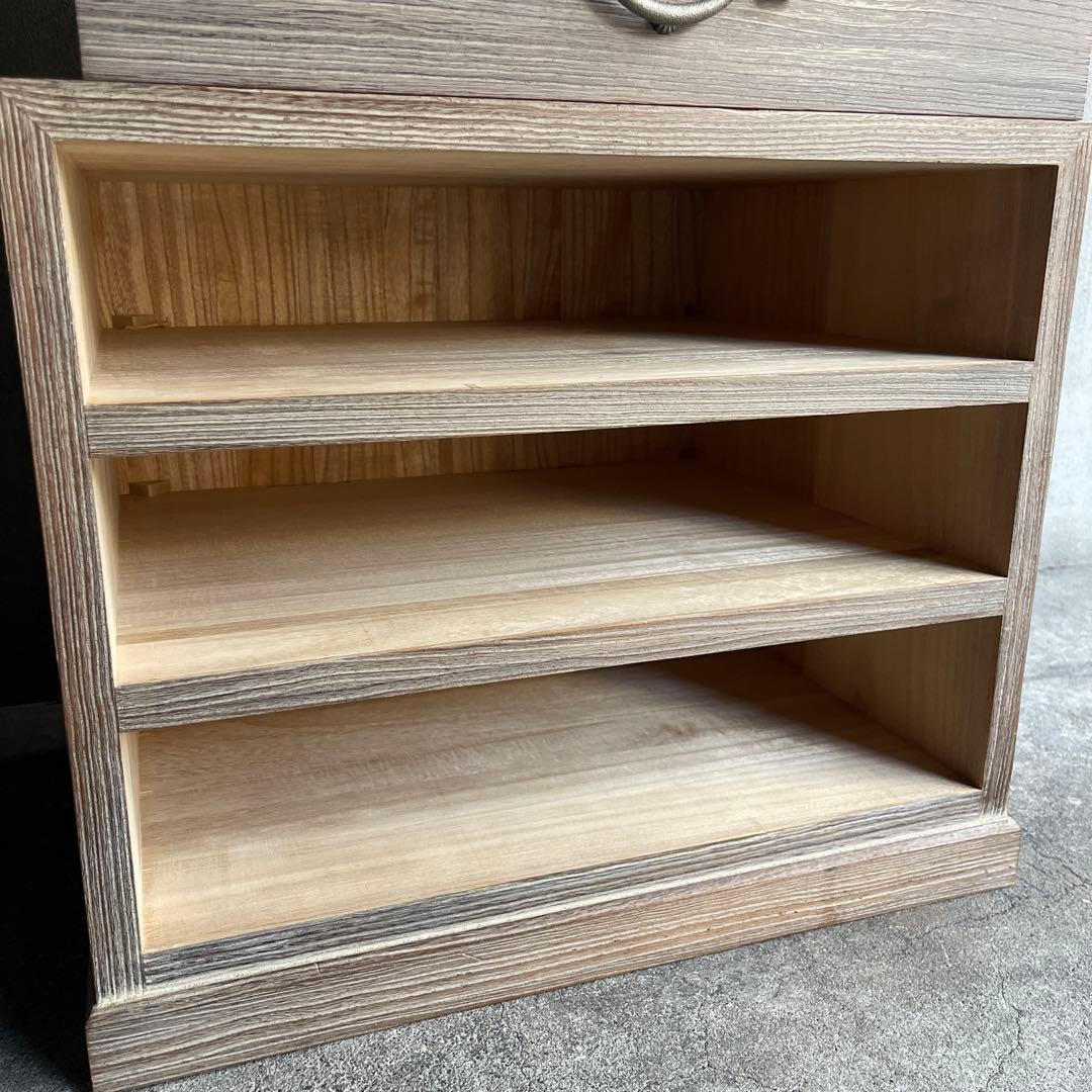 会津松本 手許 ３段 小引き出し 整理箱 抽斗 書類入れ