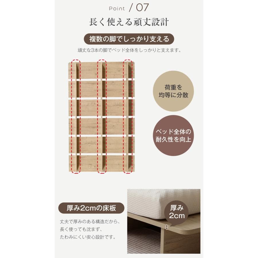 新品ベッド ローベッド SS ベッドフレーム すのこベッド1692-170