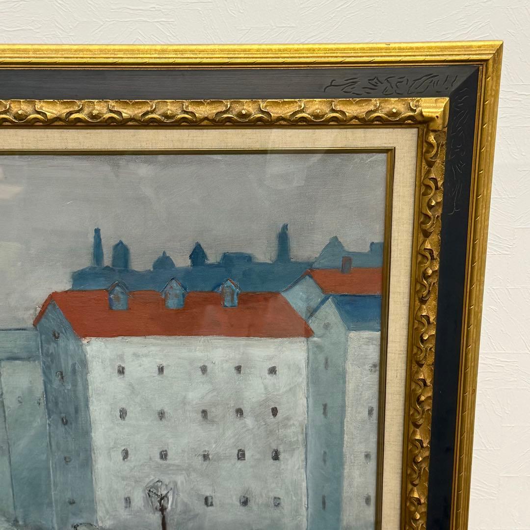 H15K62 サイン有り 藤岡隆子 ブリッジ 大作油彩画 60号 - メルカリ