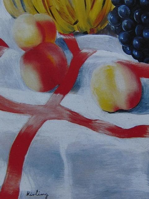 モイズ・キスリング、【果物のある静物】、希少な画集画、新品高級額