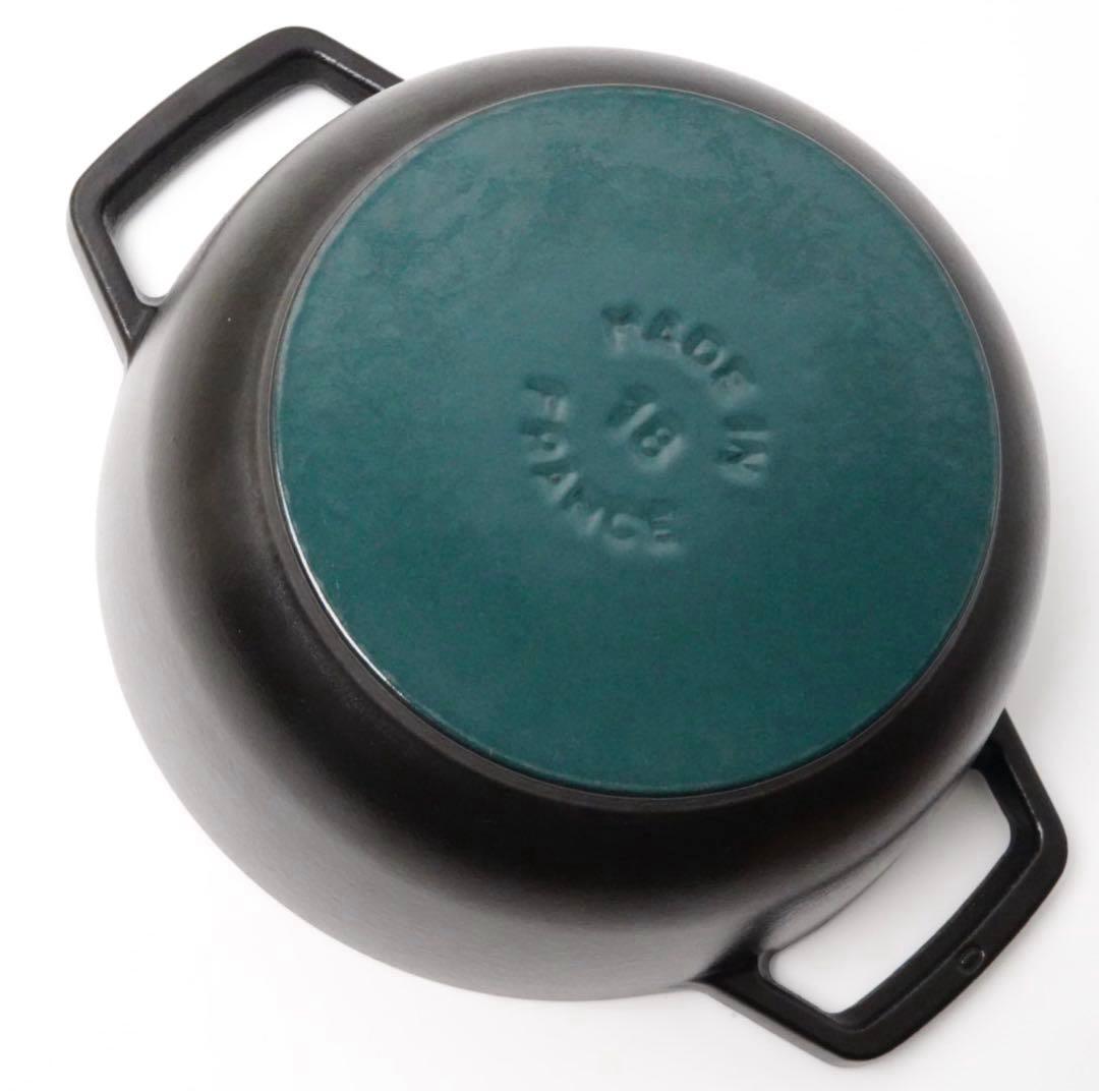 【美品】ストウブ staub Wa-NABE M 18cm ブラック