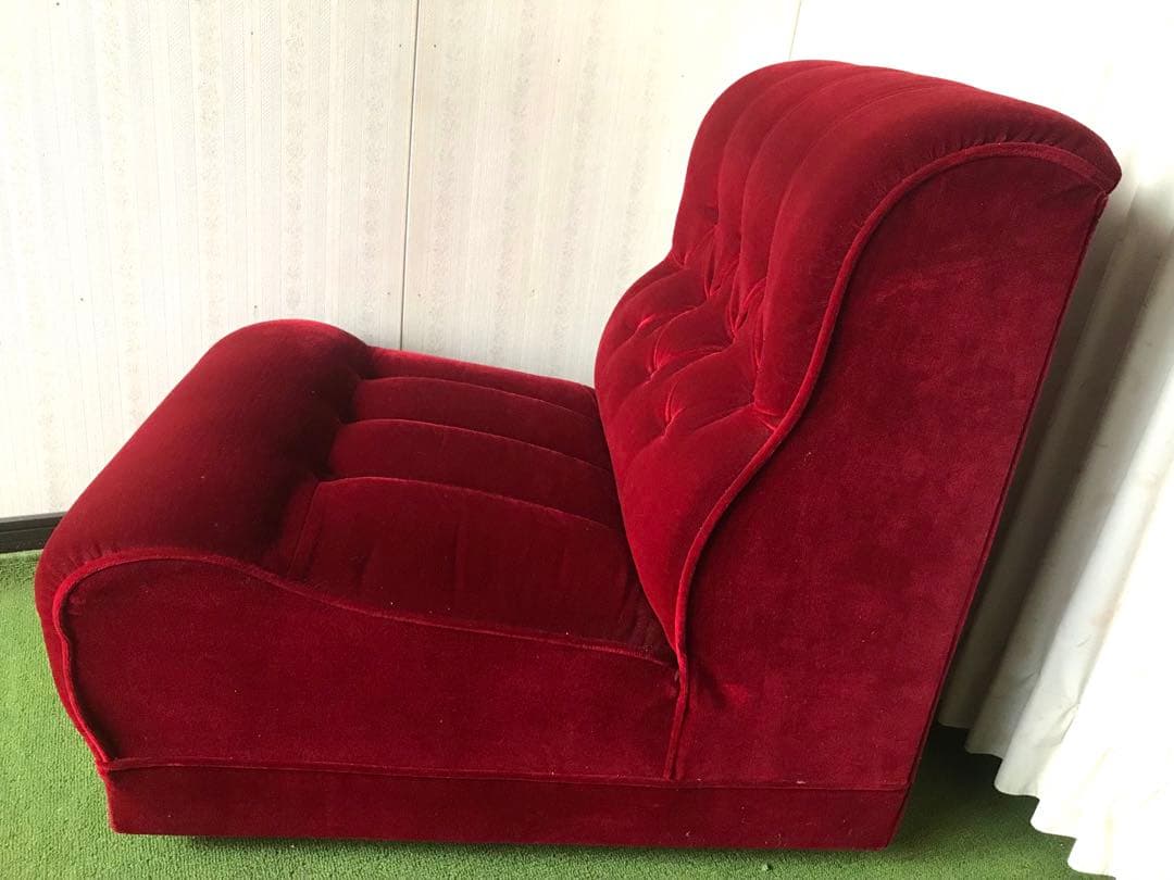 ソファー ベロア 1人掛け アンティーク ヴィンテージ 別注品