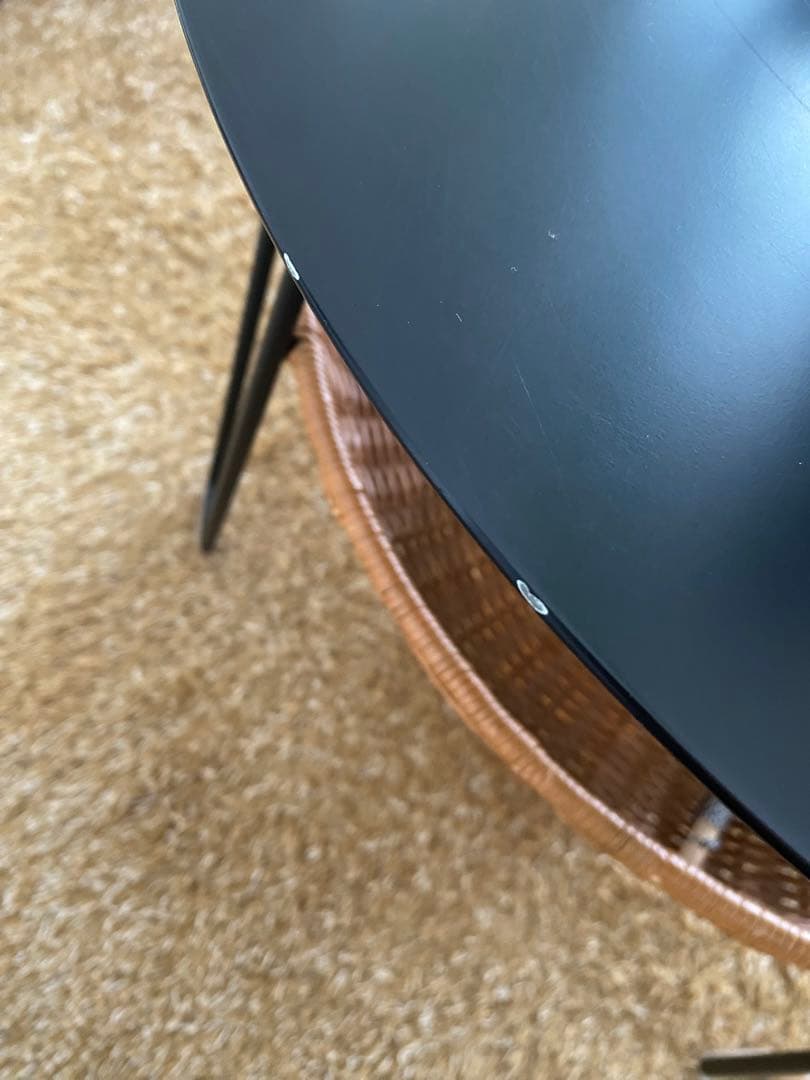 センターテーブル・ローテーブル IDEE WALLABY LOW TABLE ROUND Black