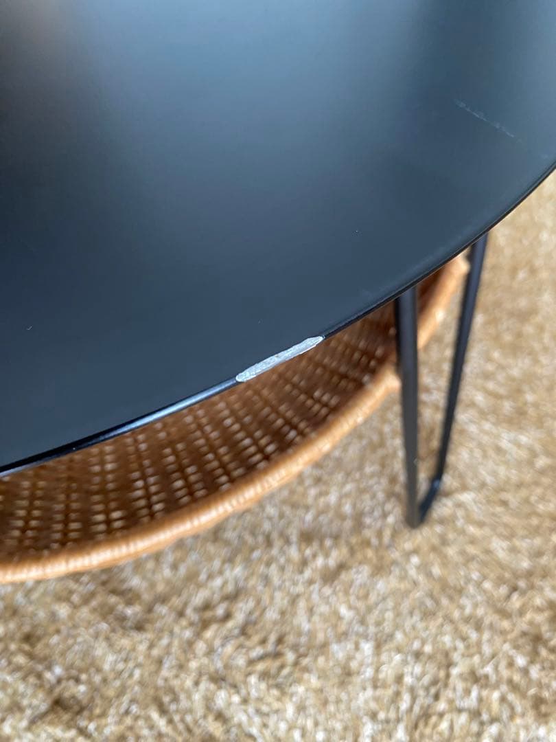 センターテーブル・ローテーブル IDEE WALLABY LOW TABLE ROUND Black