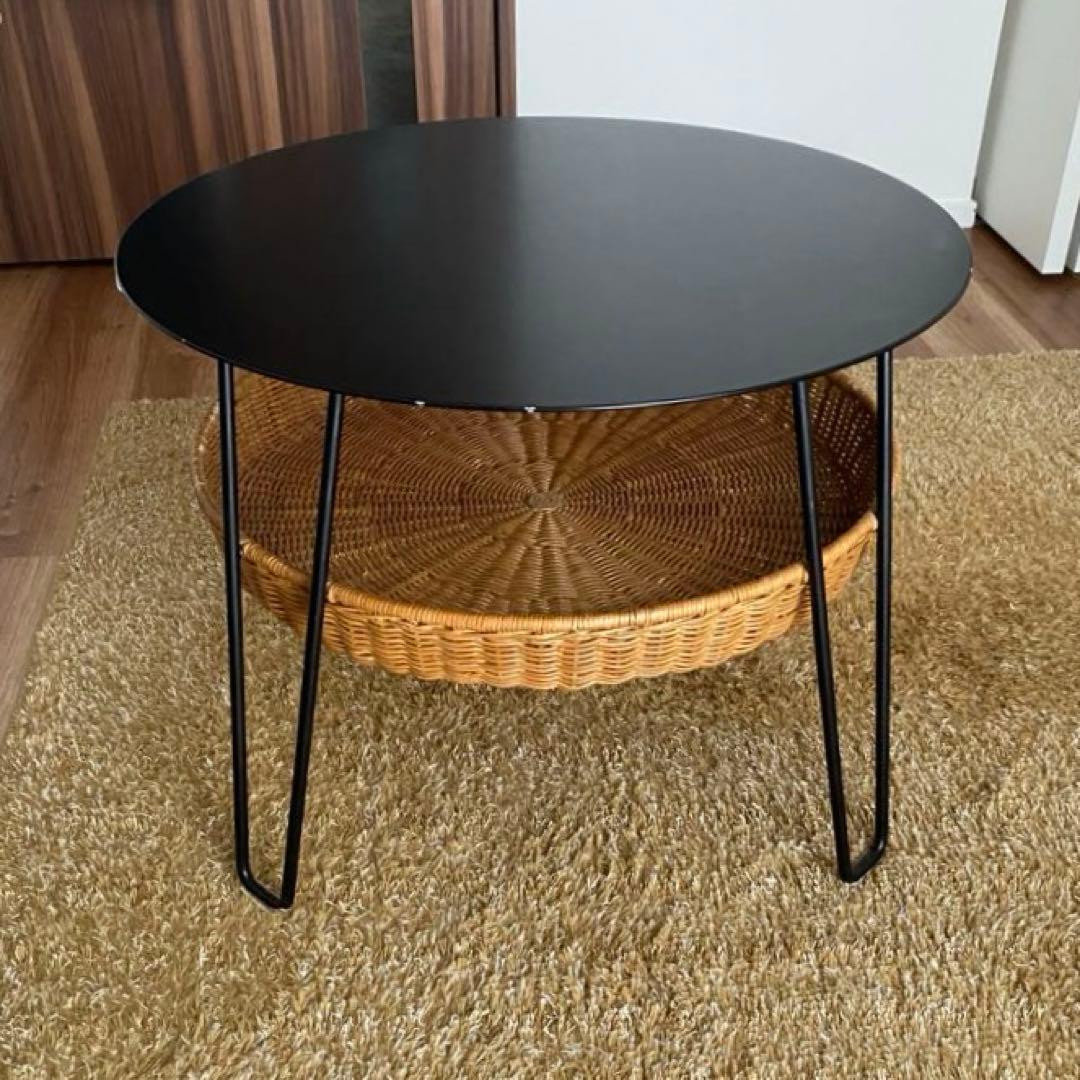 センターテーブル・ローテーブル IDEE WALLABY LOW TABLE ROUND Black