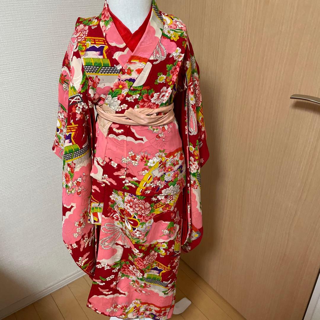 豪華アンティーク着物　七五三着物セット　七五三　3歳5歳7歳着物大正ロマン