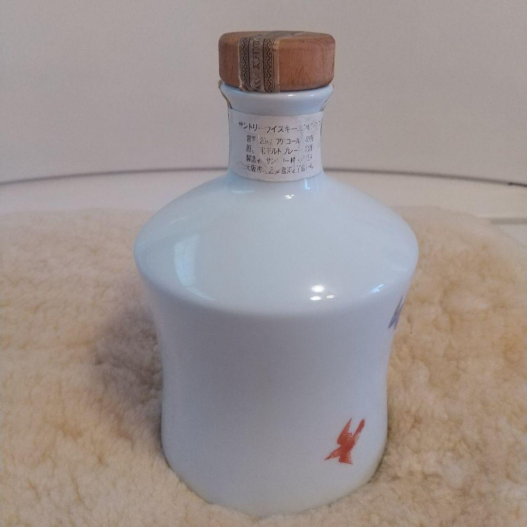 サントリーウイスキー エクセレンス 有田焼 色絵花鳥文 陶器ボトル　 古酒