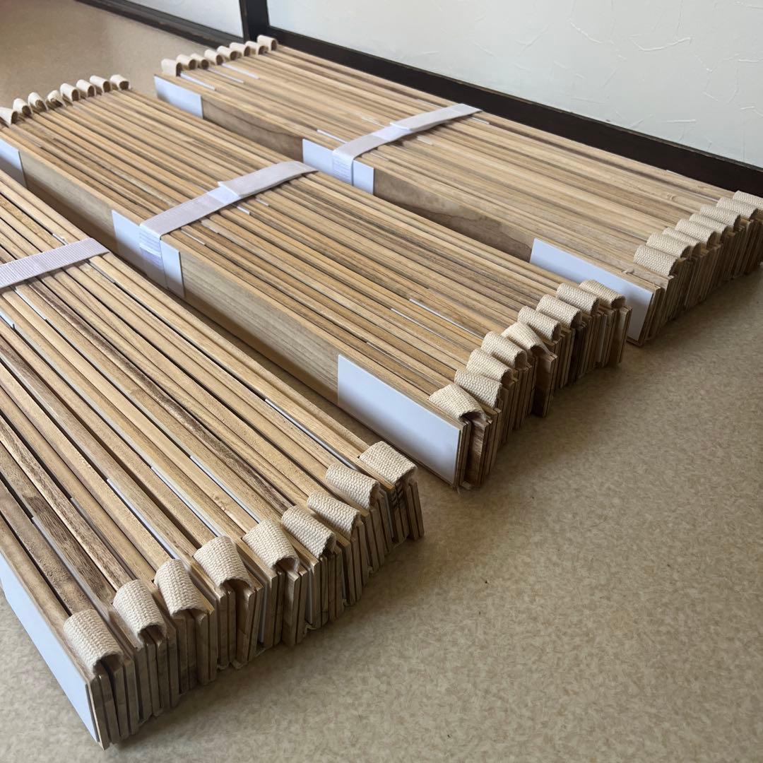 丸めてしまえる 桐すのこベッド　シングル　3点セット