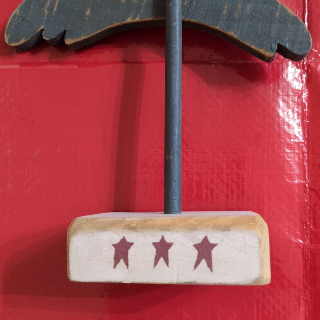 《アンファン》レア 木製クリスマスツリー＋別売り木製オーナメント4個