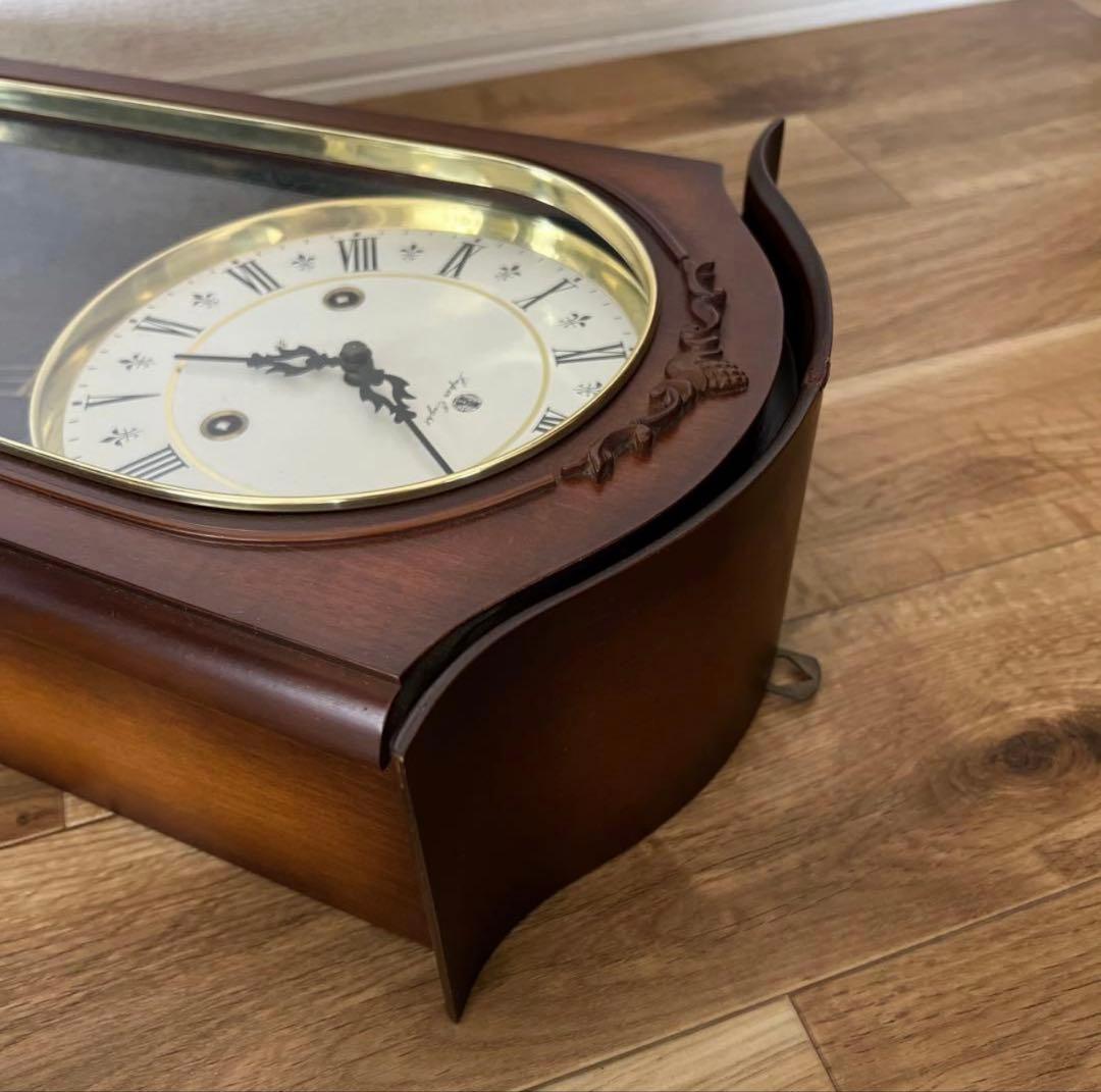 希少 昭和レトロ 柱時計 ゼンマイ式 ボンボン時計 ジャンク