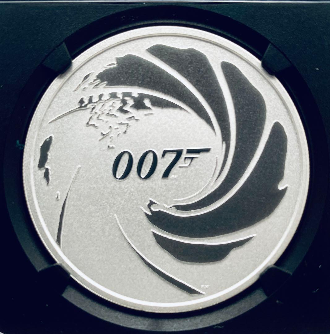 2020年ツバル ジェームズ・ボンド007 1oz 1ドル銀貨 NGC MS70 - メルカリ