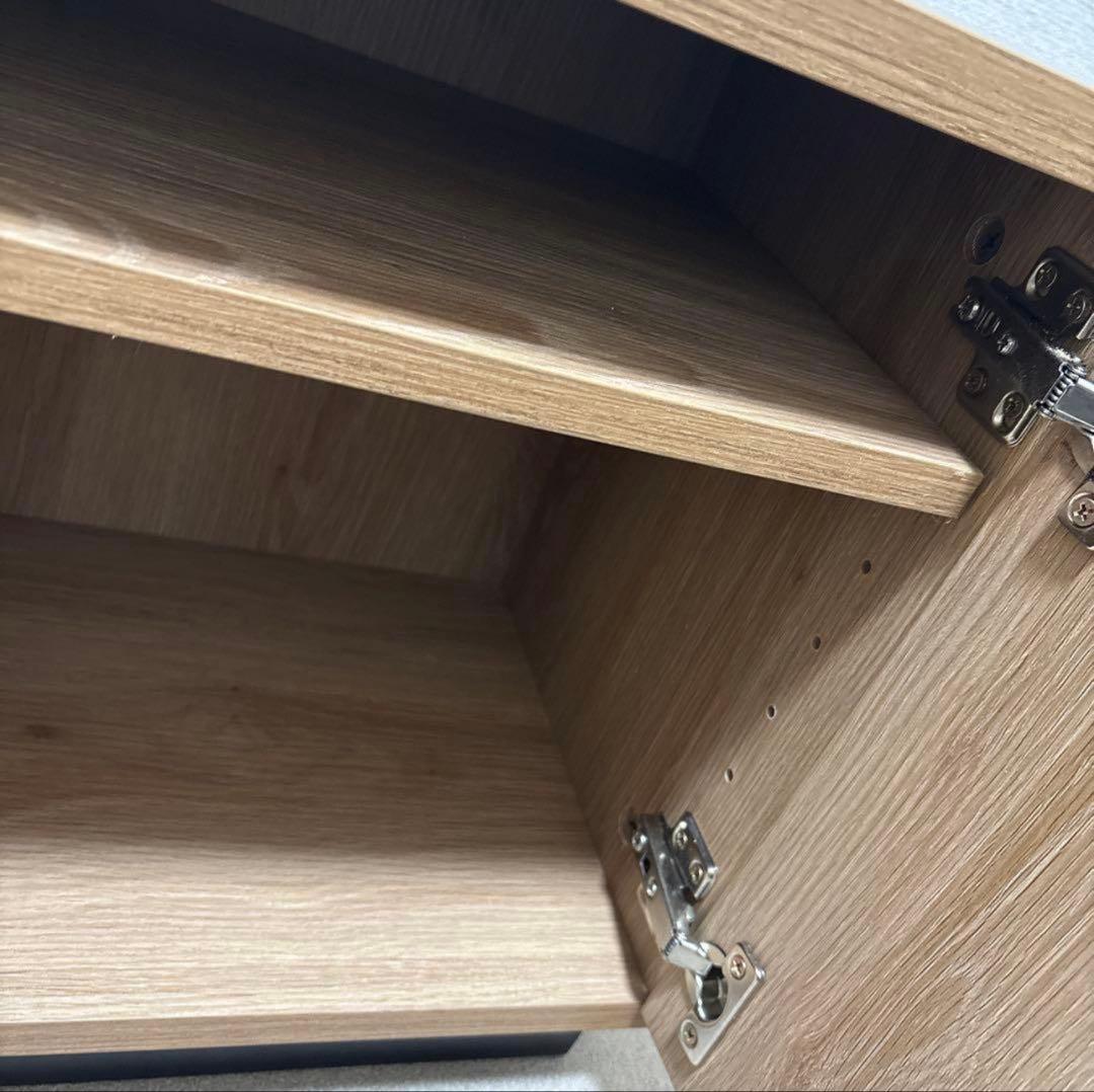 【送料込み】LOWYA サイドテーブル シャビーナチュラル コンセント2個口