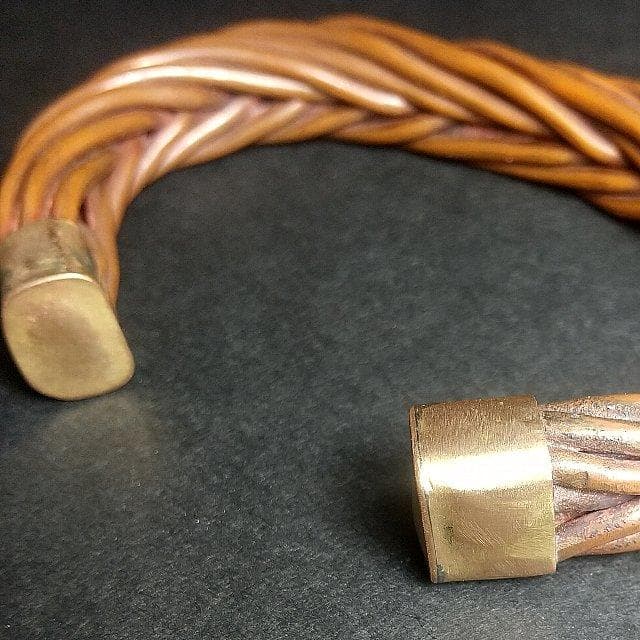 銅 バングル Viking warrior solid 16.2cm