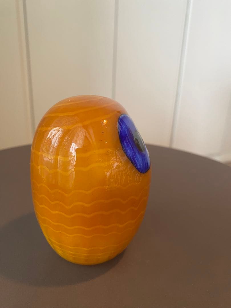 置物 Ittala Northern owl yellow