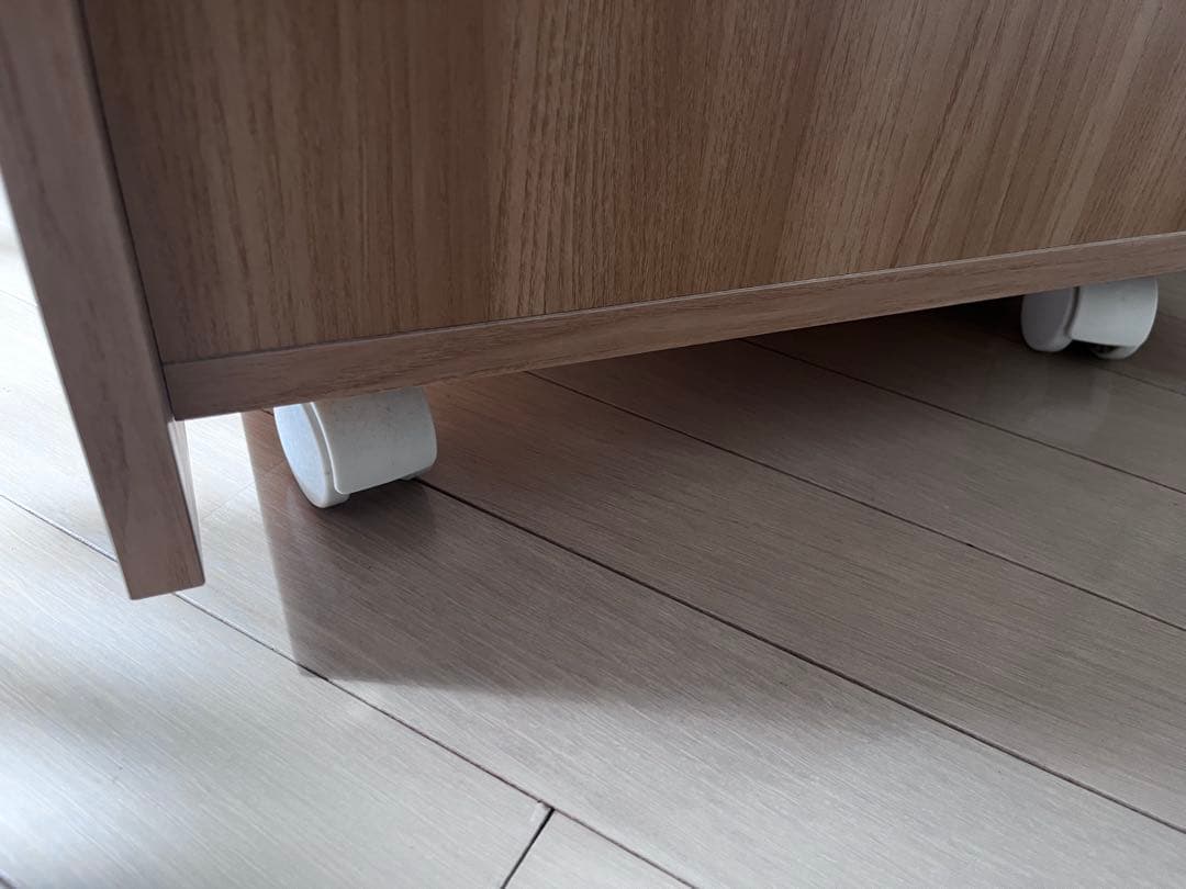 【幅約150cm】ナチュラルウッド　テレビボード　プリンター収納あり