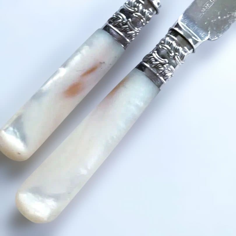 カトラリーセット①　マザーオブパール　白蝶貝　アンティーク　ビンテージ