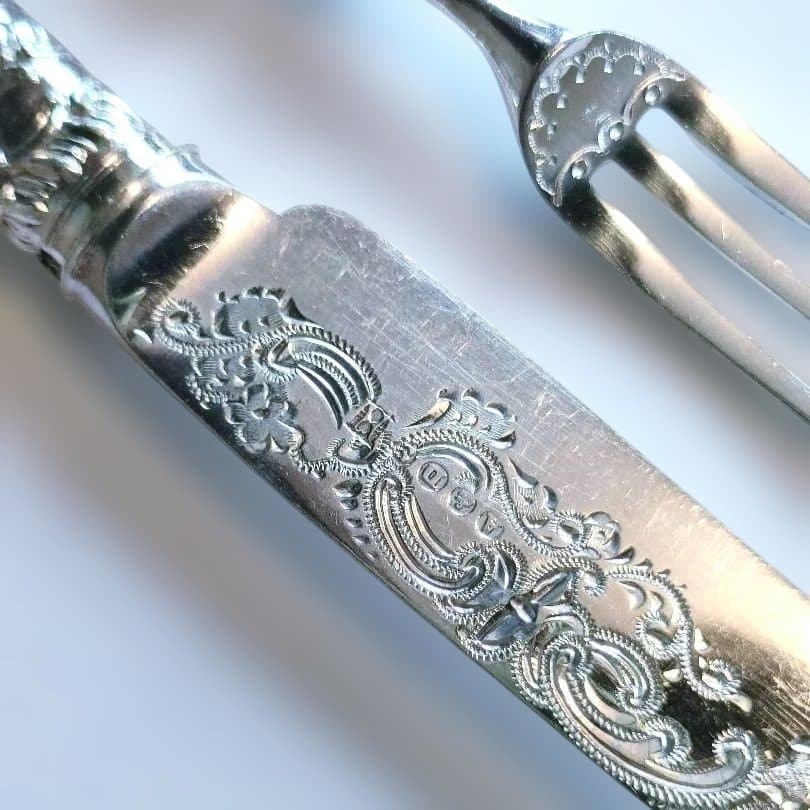 カトラリーセット①　マザーオブパール　白蝶貝　アンティーク　ビンテージ