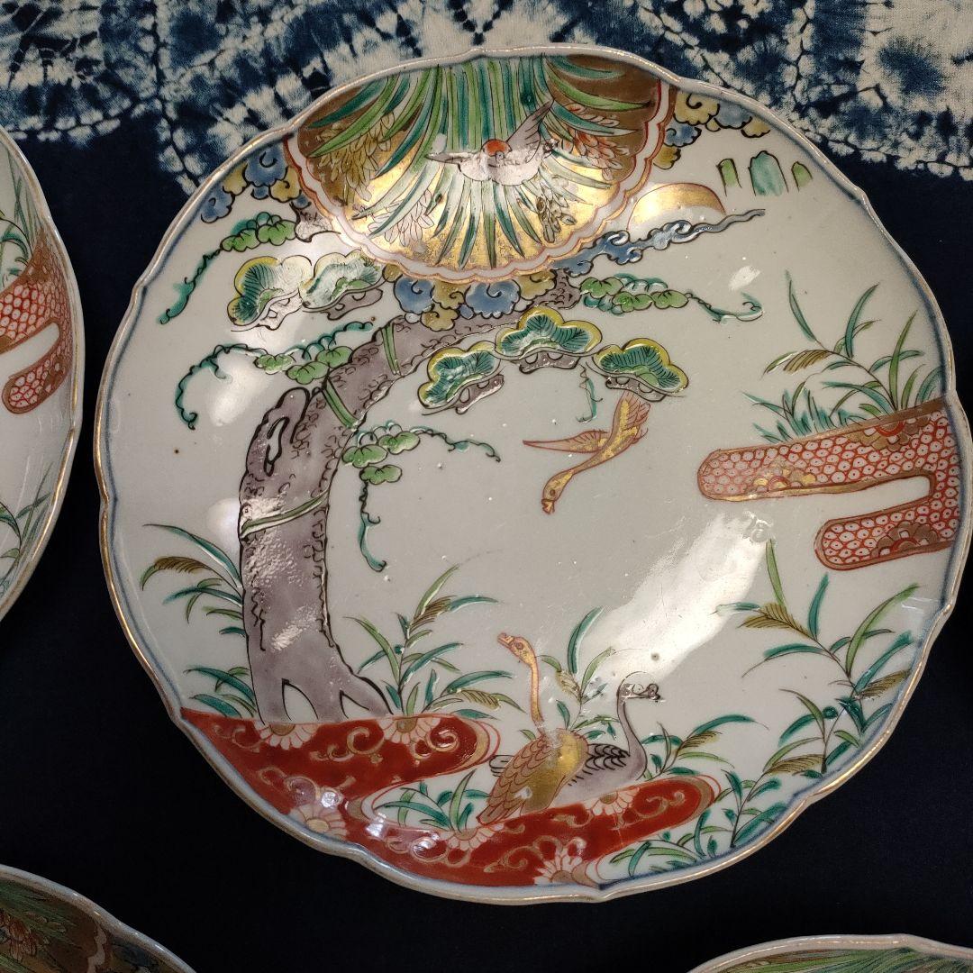 古伊万里　平皿　５枚組