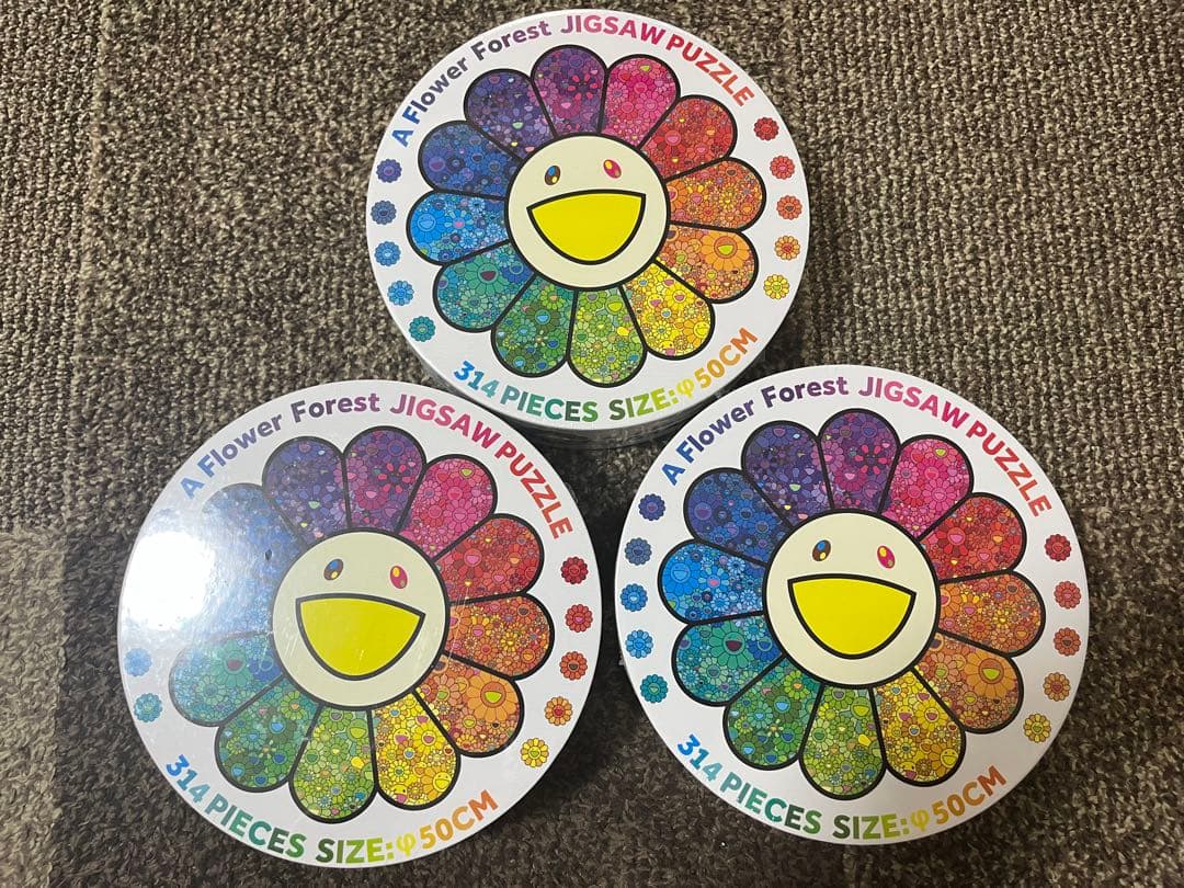 A Flower Forest Jigsaw Puzzle 村上隆3つ