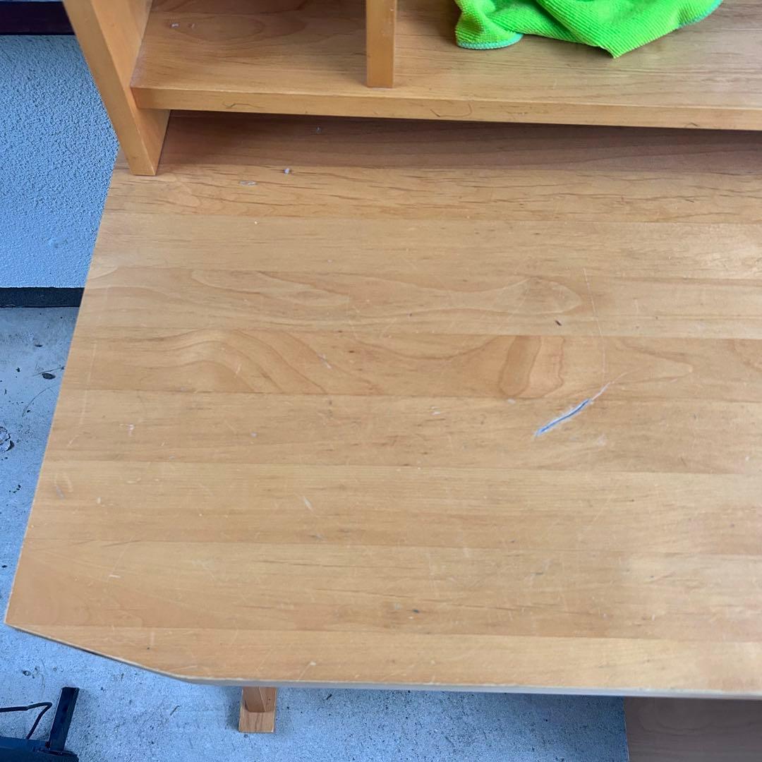 ACTUS アクタス リーヴェ 学習机 デスク 上棚付き 北欧 無垢風 幅105