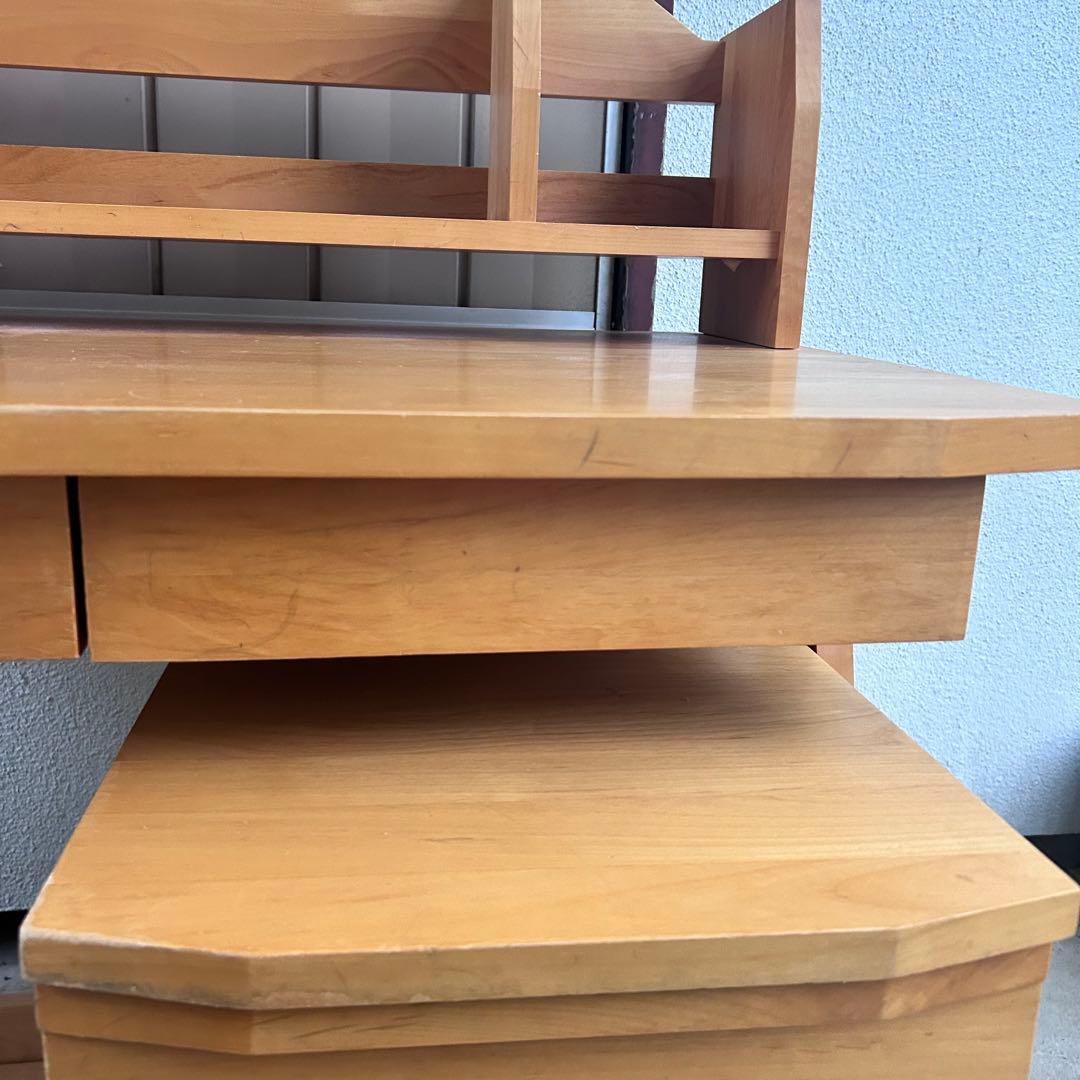 ACTUS アクタス リーヴェ 学習机 デスク 上棚付き 北欧 無垢風 幅105