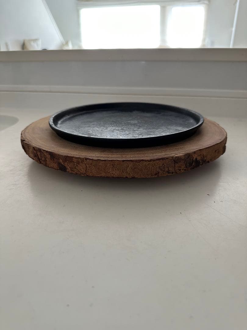 鉄板ステーキ皿　木台　2組セット