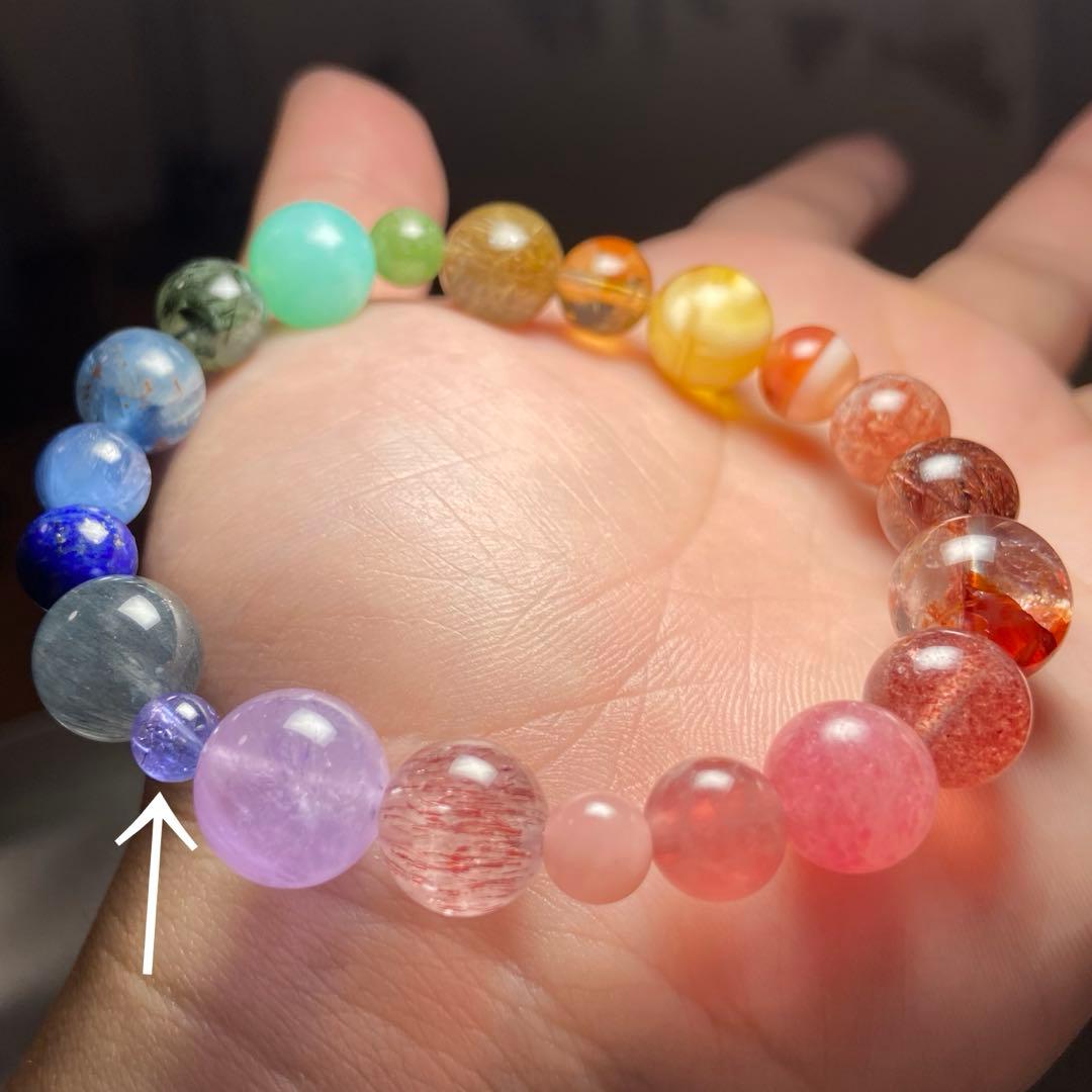 極上　レインボーチャクラブレスレット