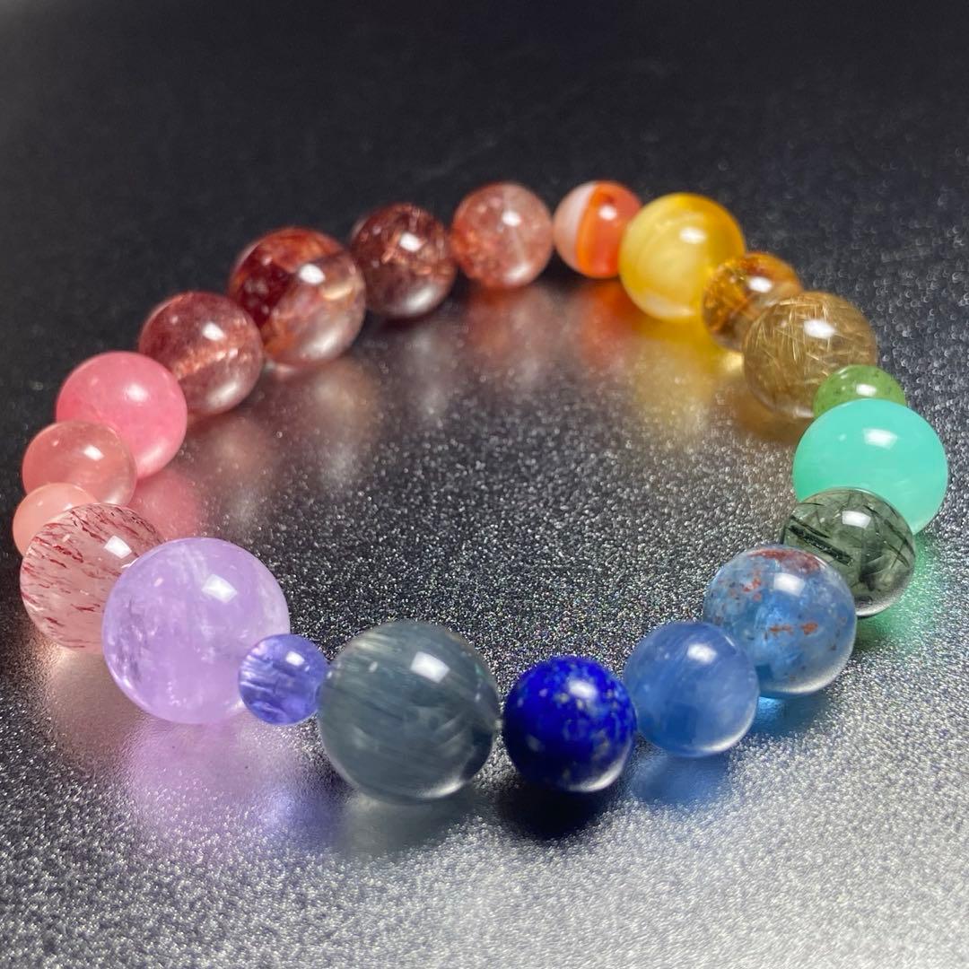 極上　レインボーチャクラブレスレット