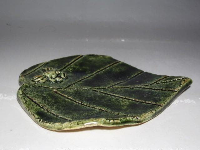 北大路魯山人 織部葉形皿 黒田陶々庵極めの名品t704 - メルカリ