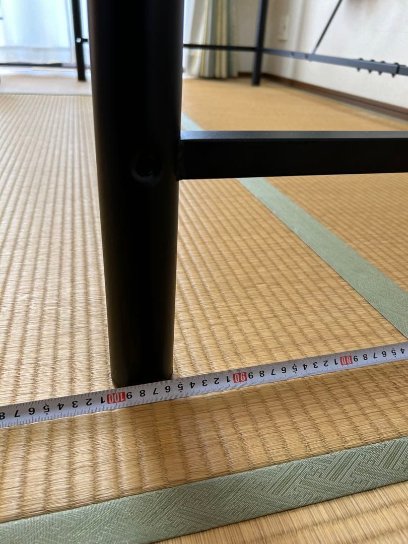 ロフトベッド スチール製【ブラック】