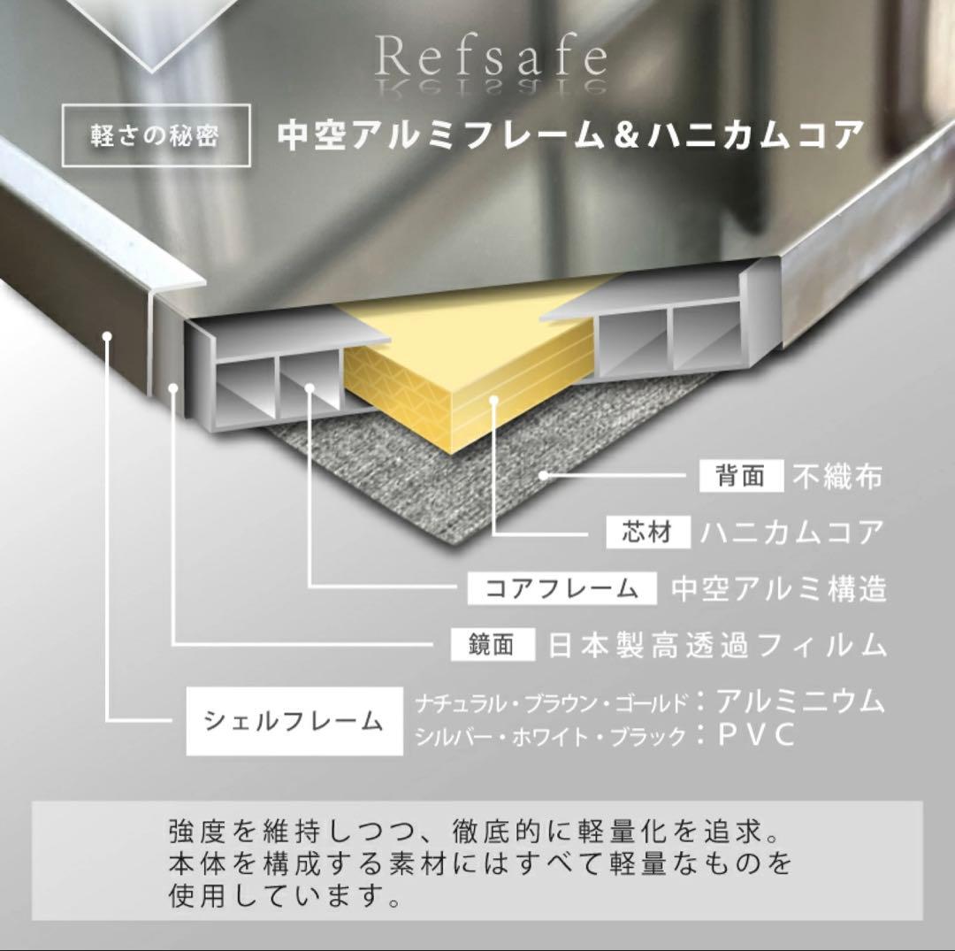 全身 全身鏡 姿見 軽い 割れない フィルムミラー 壁掛け 壁掛けミラー