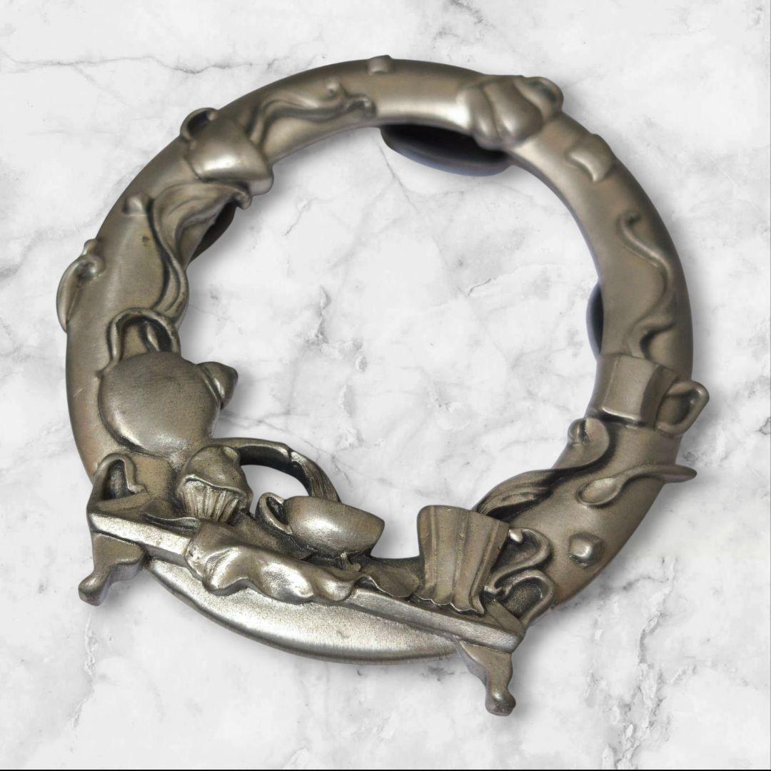 シーガル　ピューター　写真立て　Seagull　ミニフォトフレーム　楕円形