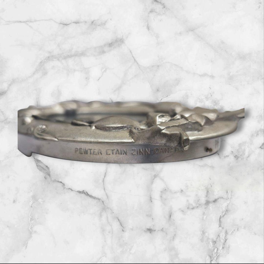 シーガル　ピューター　写真立て　Seagull　ミニフォトフレーム　楕円形