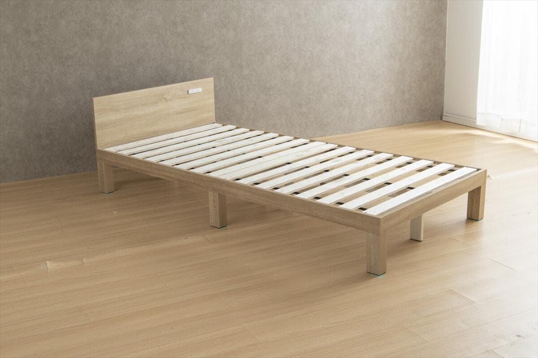 IN BD ER　シングルベット　フレームのみ　ナチュラル